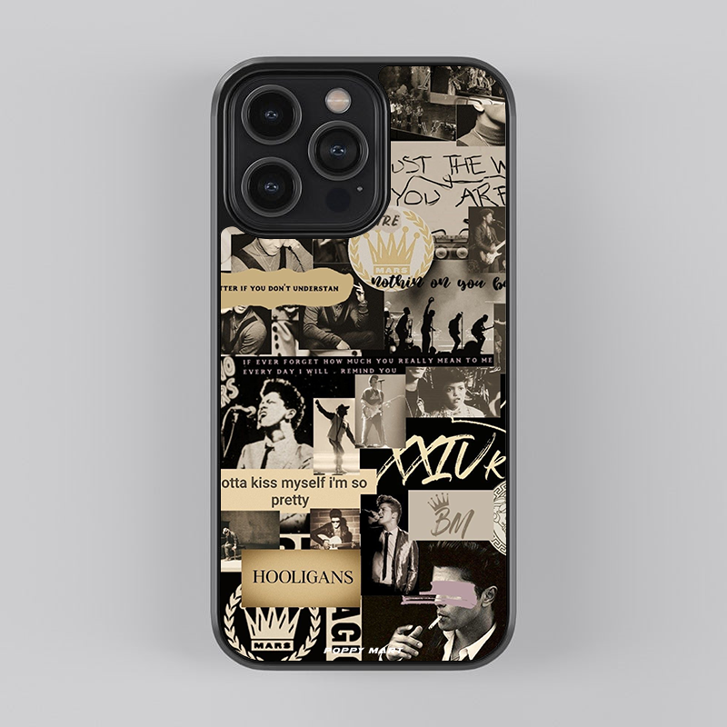 Bruno Mars Soundwave Styles Glass Case|| MARS-GC-010