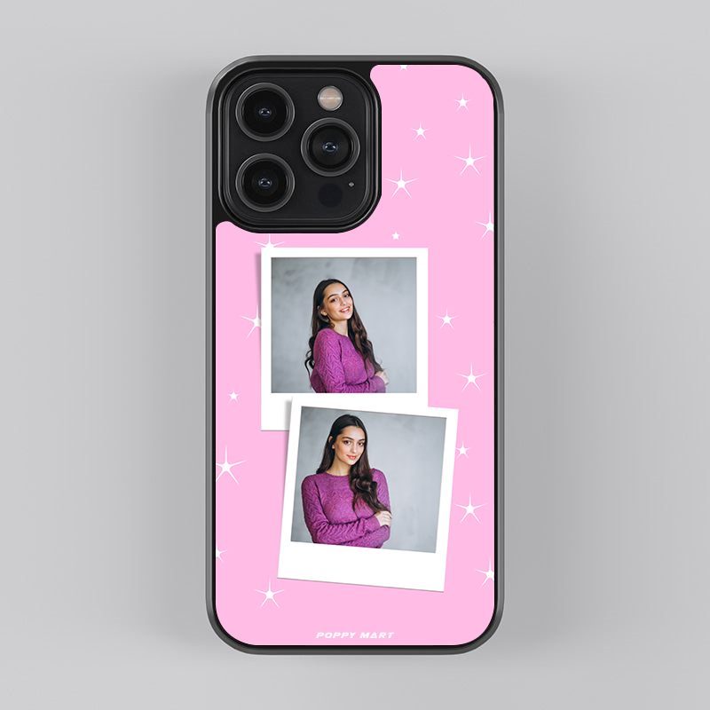 Portable Memory Keeper! Custom photos with pink background