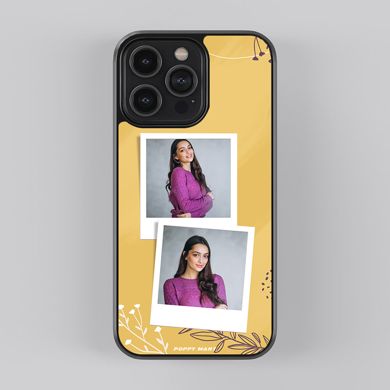 Portable Memory Keeper! Custom photos with aesthetic yellow background