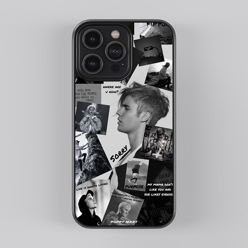 Justin Bieber Soundwave Styles Glass Cases || JUSTIN-GC-002