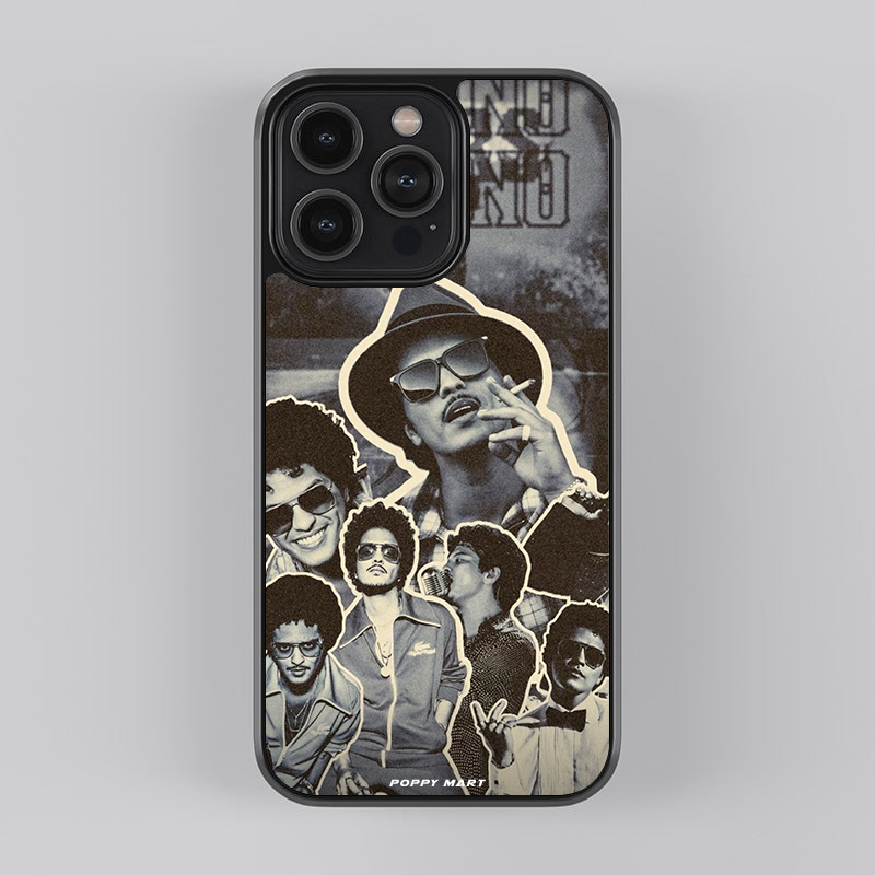 Bruno Mars Soundwave Styles Glass Case|| MARS-GC-002