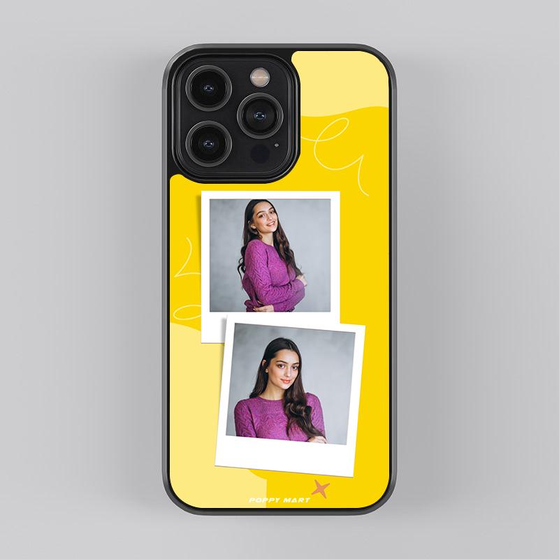 Portable Memory Keeper! Custom photos with aesthetic yollowish background