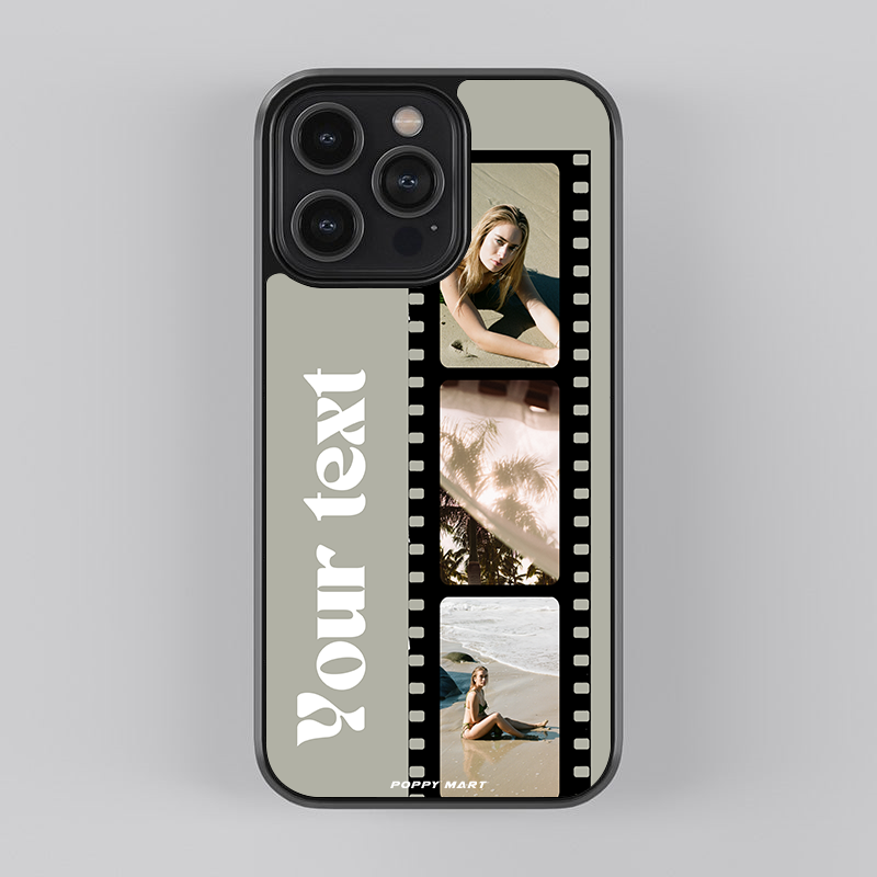 Portable Memory Keeper! "Personalized Film Photo Phone Case with Custom Text Options"