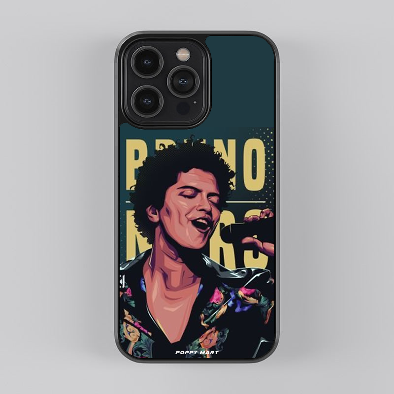 Bruno Mars Soundwave Styles Glass Case|| MARS-GC-005