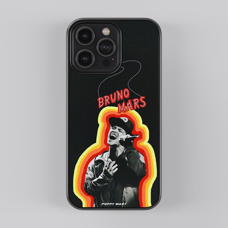 Bruno Mars Soundwave Styles Glass Case|| MARS-GC-006