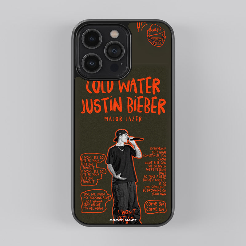 Justin Bieber Soundwave Styles Glass Cases || JUSTIN-GC-006