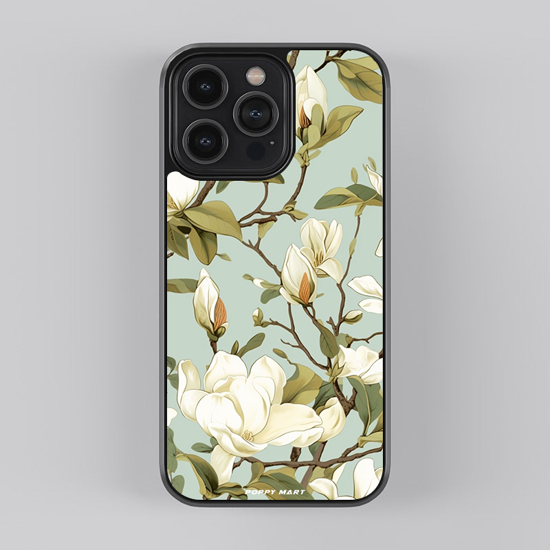 Aesthetic Flower Design Glass Case FL-GC-01