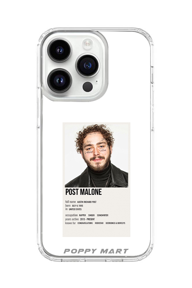Post Malone Soundwave Styles Glass Cases || POST-GC-012