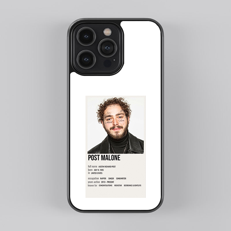 Post Malone Soundwave Styles Glass Cases || POST-GC-012
