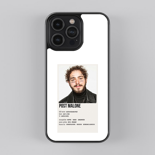 Post Malone Soundwave Styles Glass Cases || POST-GC-012
