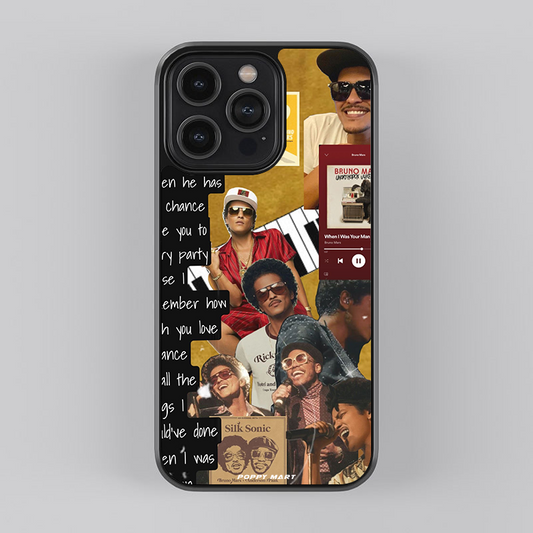 Bruno Mars Soundwave Styles Glass Case|| MARS-GC-013