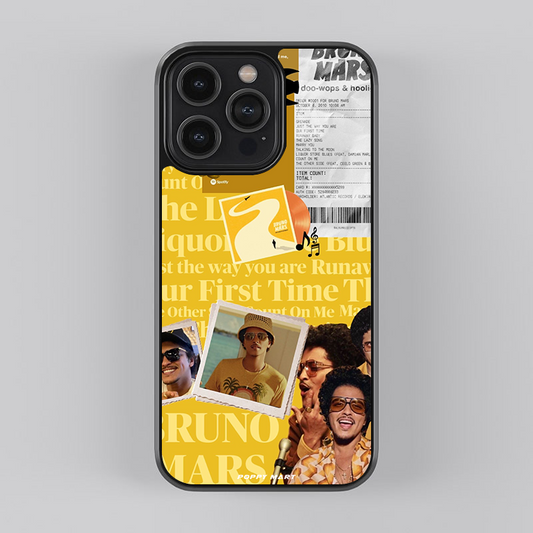 Bruno Mars Soundwave Styles Glass Case|| MARS-GC-001