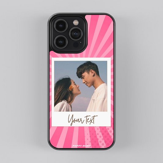 Portable Memory Keeper! Custom photo with pink strips background