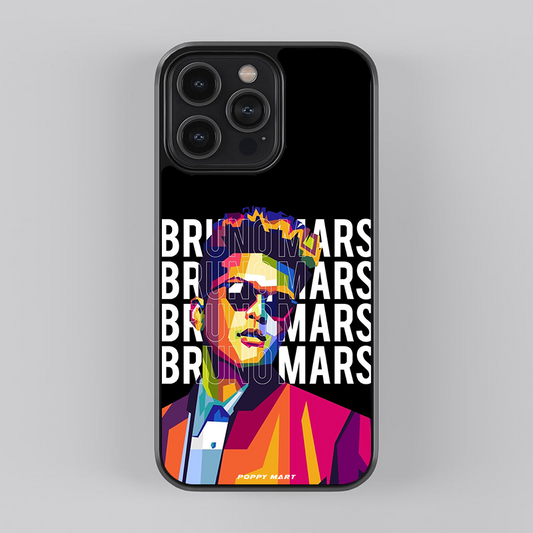Bruno Mars Soundwave Styles Glass Case|| MARS-GC-003