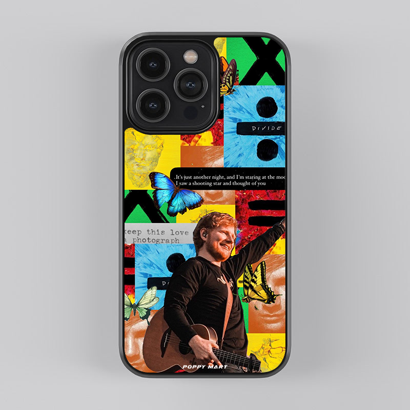 Ed Sheeran Soundwave Styles Glass Cases || ED-GC-004