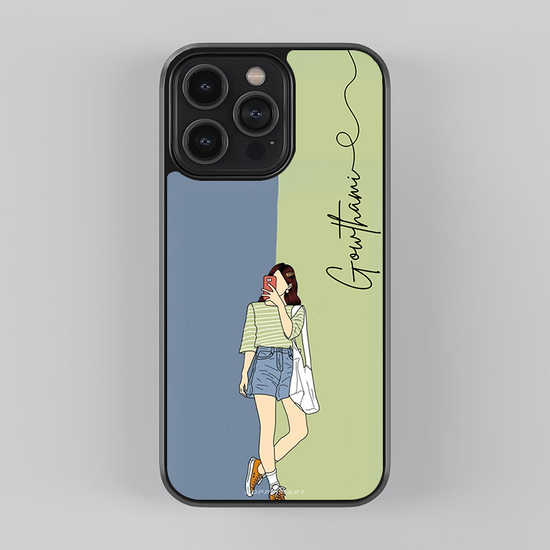 Design Defender Clipart Glass Case | GC-AC-061