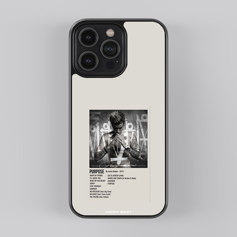 Justin Bieber Soundwave Styles Glass Cases || JUSTIN-GC-007