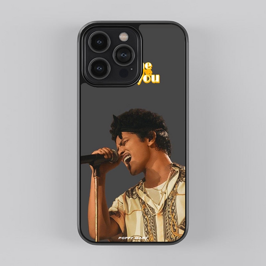 Bruno Mars Soundwave Styles Glass Case|| MARS-GC-008