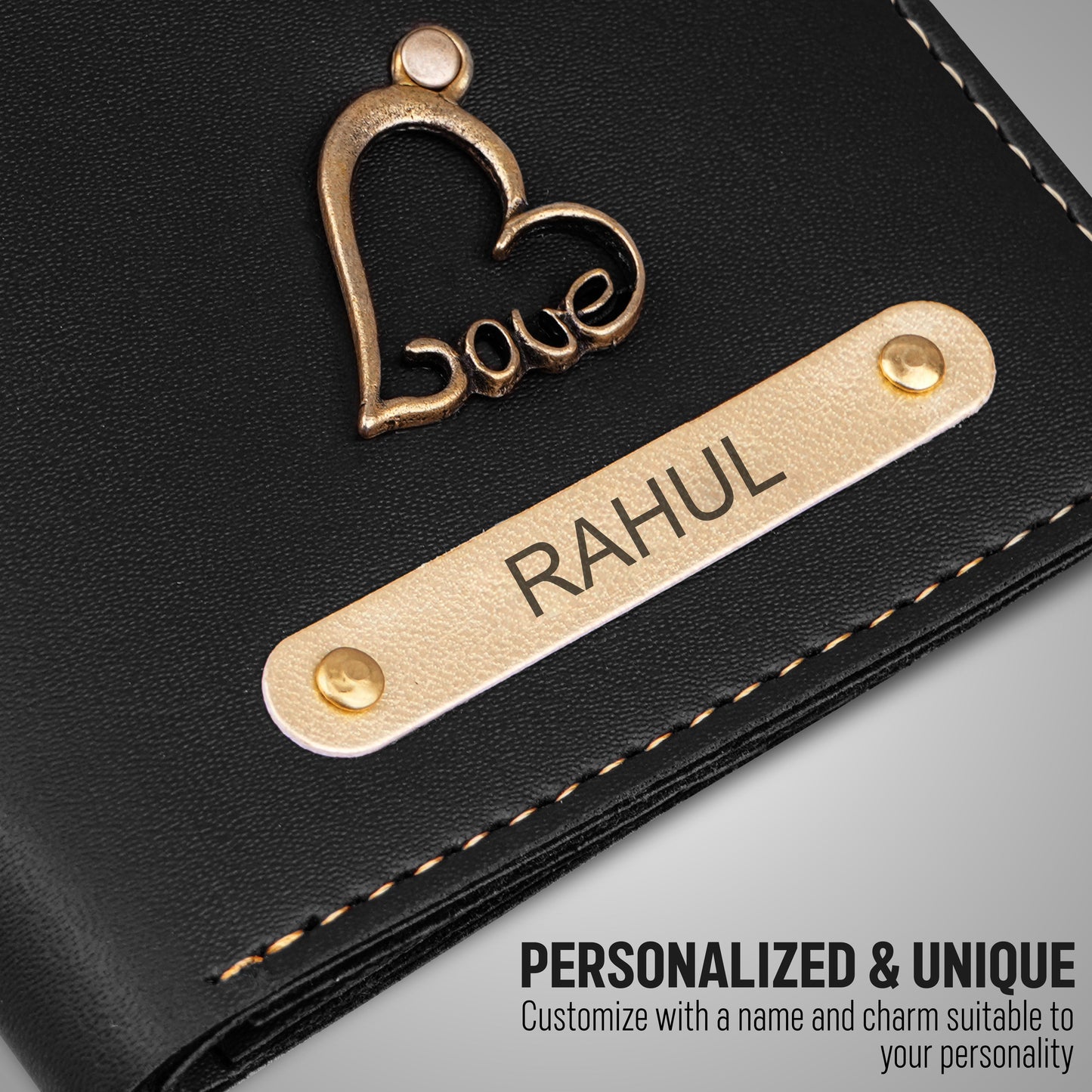 Black Custom Luxe Wallet