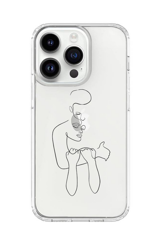 Artistic Line Art Silicon Case || LAO-SC-008