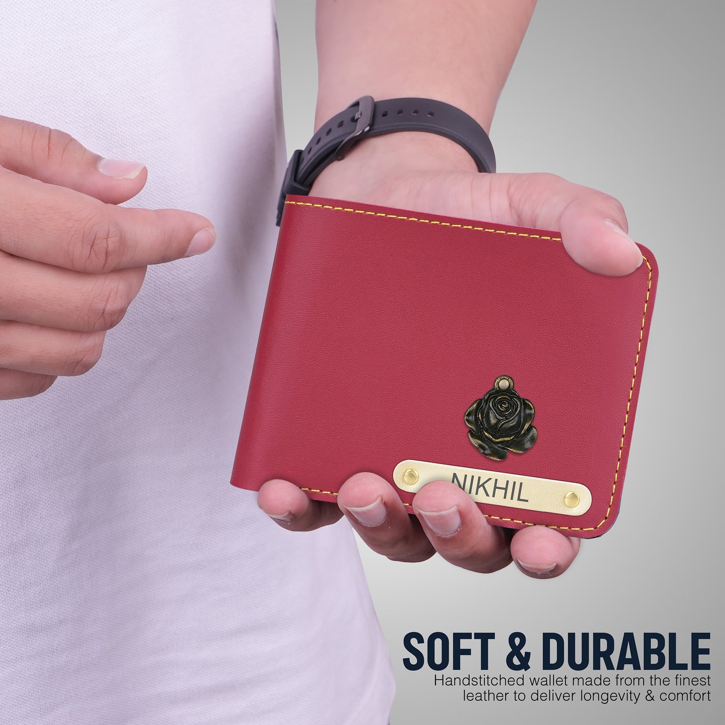 Red Custom Luxe Wallet