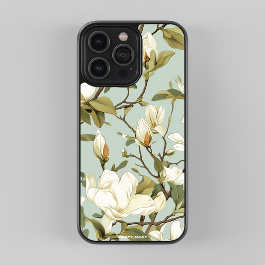 Aesthetic Flower Design Glass Case FL-GC-01